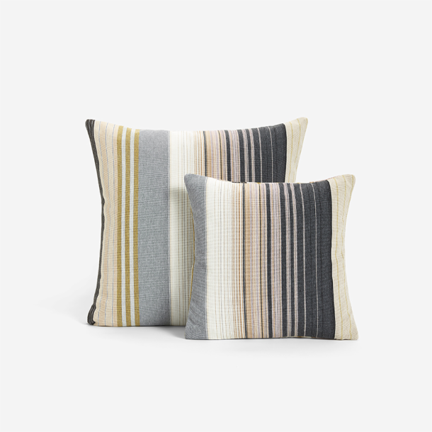 Stripe it in Shadow - 17"x17" | 24"x24"<br>Indoor/Outdoor